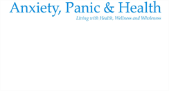 Desktop Screenshot of anxietypanichealth.com